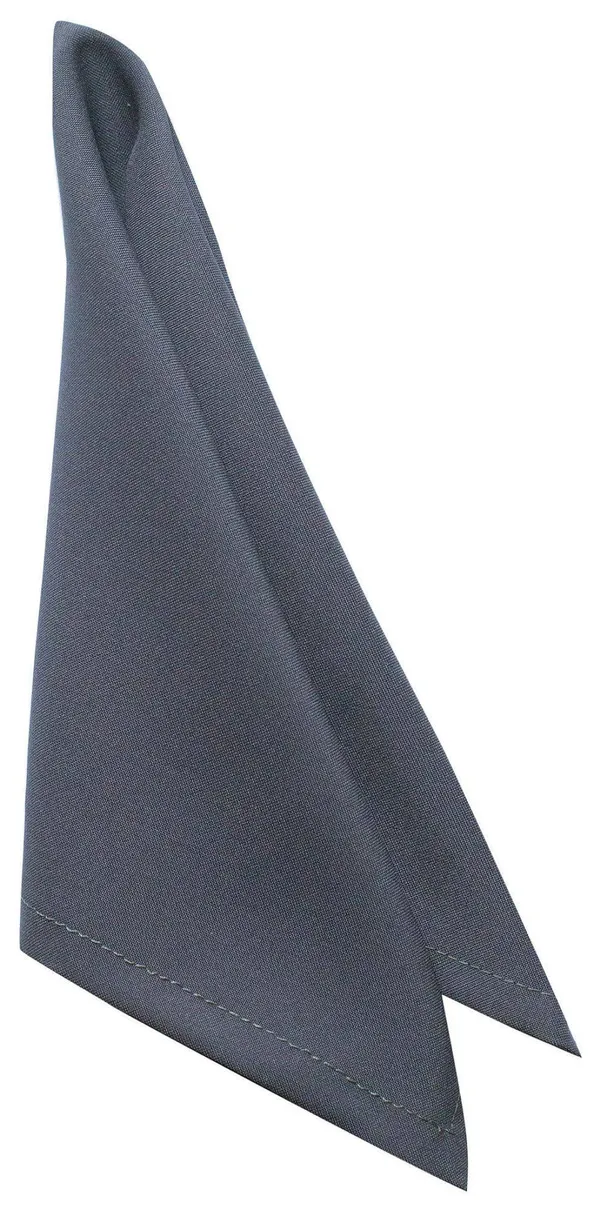 Тёмно-серая салфетка Рондо — плотный габардин, выразительный оттенок и доступная аренда.