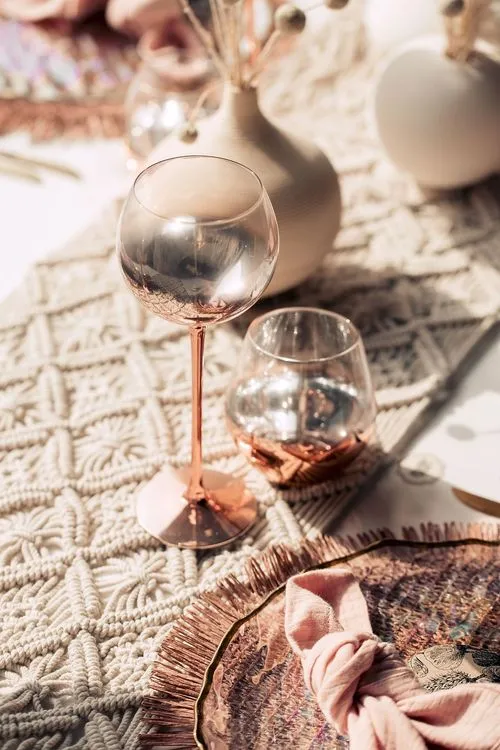 Бело-розовый бохо сет с перламутровыми акцентами