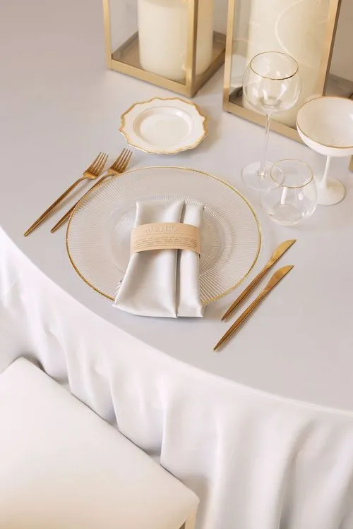 Бело-золотой сет с фонарями