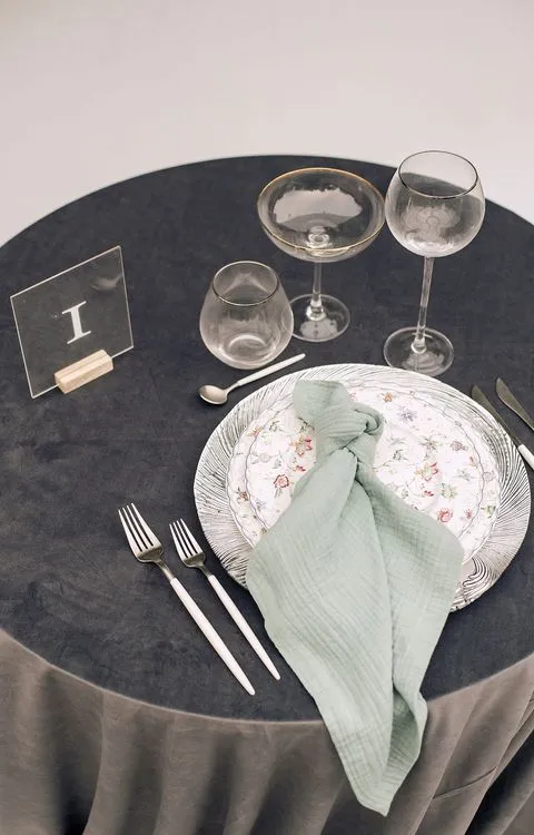 Графитовый сет с муслиновой салфеткой