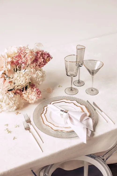 Классический сет с дымчатыми бокалами