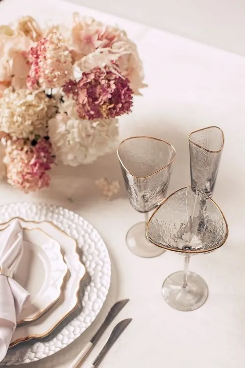 Классический сет с дымчатыми бокалами