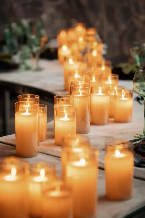 Папоротниковый сет за столом-волна