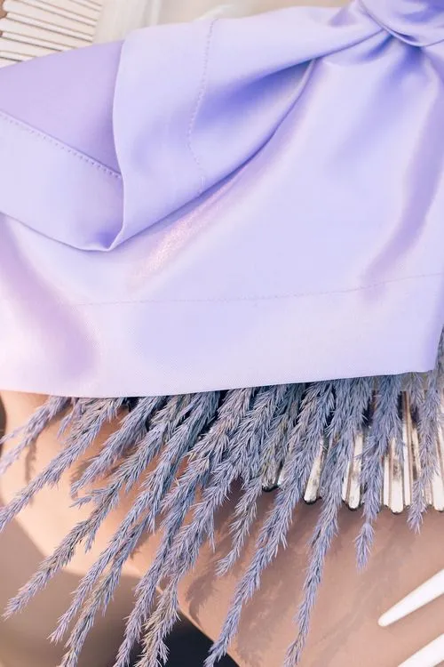 Пыльно-розовый сет с лавандовыми акцентами