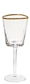 ЭВАНС бокал 300 мл прозрачный с ЗОЛОТЫМ кантом