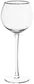 Бокал прозрачный с серебряным кантом АЛОНСО 450 мл